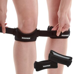BODYPROX Correa de sujeción tendón rotuliano (2 uds) cincha de descarga deportiva