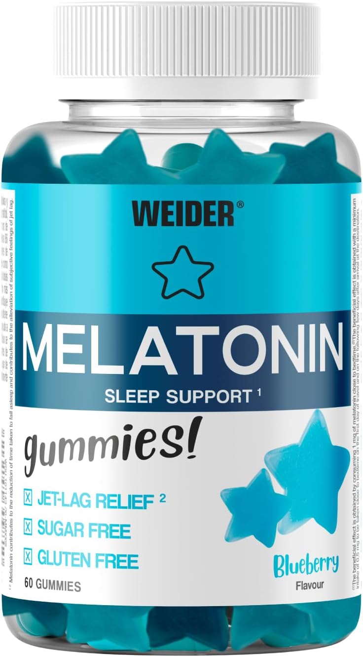 WEIDER Melatonina 1 mg — gominolas sabor arándano